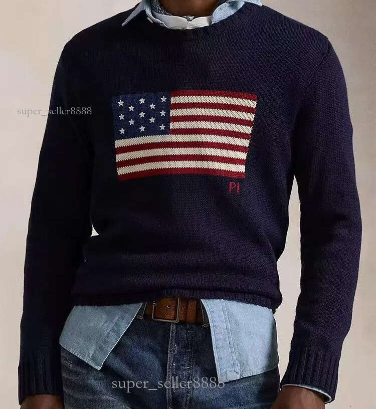 Designer Womens Mens Fashion Luxury Sweaters Ladies Knitted Sweater Jumpers American Flag Trendy Winter HighEnd Comfortable Cotton Men Women Pullover Sweatshirt