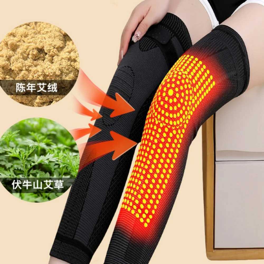 Winter Warm Knee Pads Wormwood Heated Knee Insulation Leg Cover For Men Women Outdoor Sports Cycling Fitness Warm EquipmentW251024