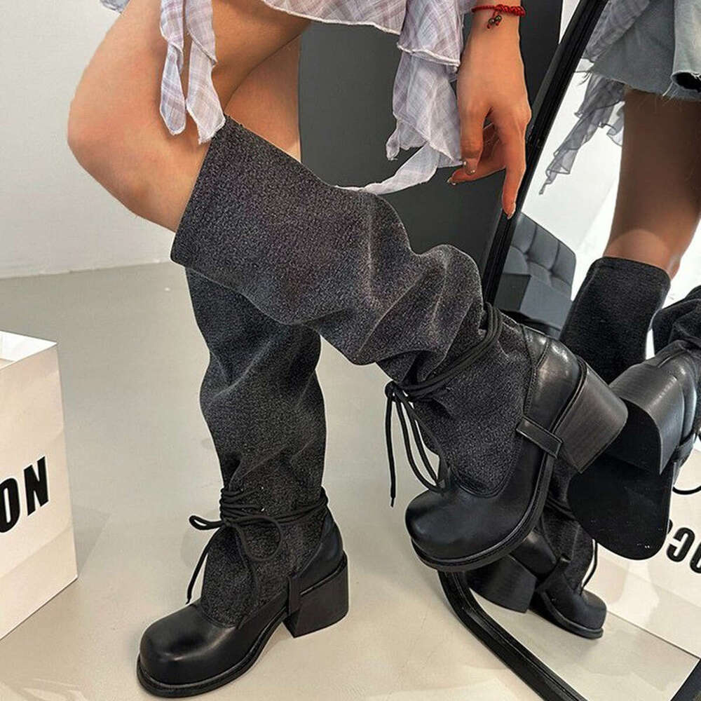 Women's Chunky High Heel Slip-On Closure, Thick Platform Heels For Height Stability, PU Synthetic Cover-Like Appearance Formal & Everyday Outfits