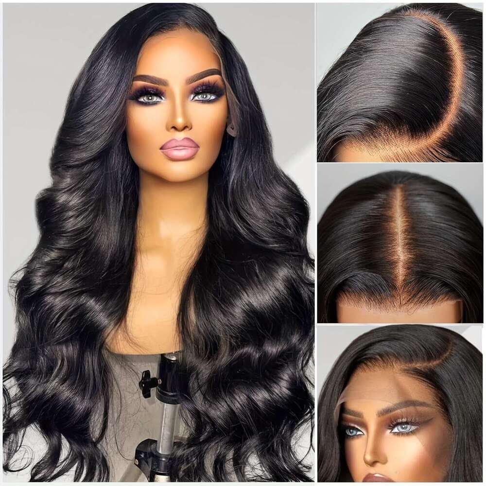 Body Wave 13x4 Human Wigs Pre Plucked With Baby Hair 13*4 Lace Front For Women 200% Density Natural Color