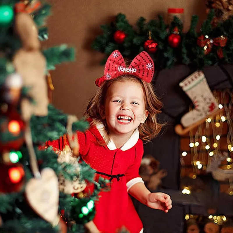 Disney Kids' and Adults Jolly Red-Nosed Reindeer Christmas Ear Band with Classic Mickey Mouse Design Perfect for Parties designer