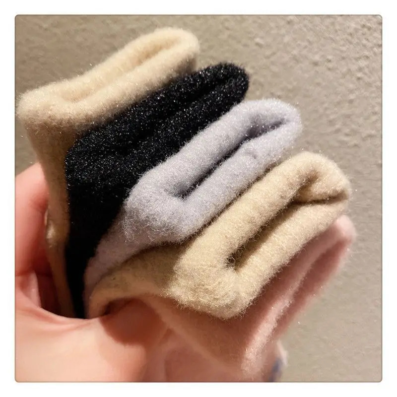 Winter Warm Plush Gloves Japanese Girl Knitted Five Finger Gloves Women Winter Glove Women Thick Mittens For Cycling 1 Pair 251023