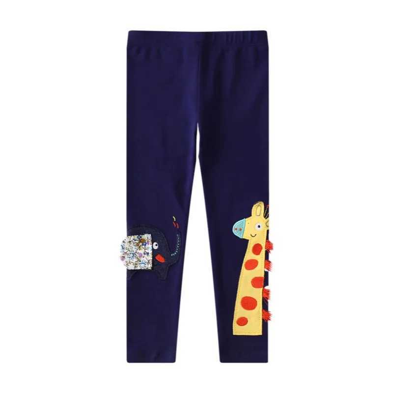 Little maven 2024 Baby Girls Lovely Animal Giraffe Leggings Cotton Soft and Comfort Pants for Kids 27 yearT251024