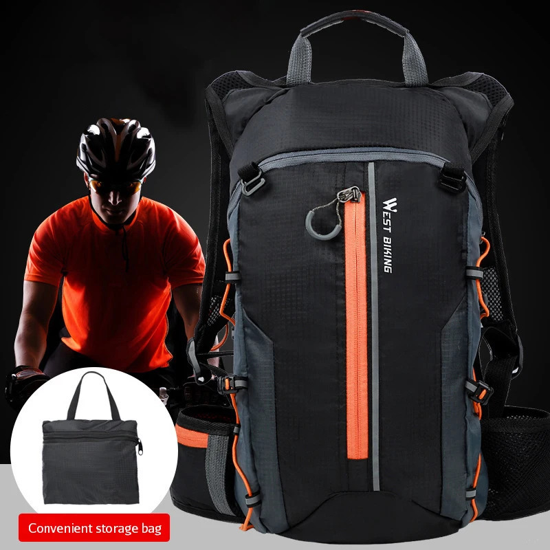 Unisex 10L Breathable Cycling Backpack Waterproof Ultralight Folding Bicycle Bag Outdoor Climbing Travel Hiking Cycling Bag 251021
