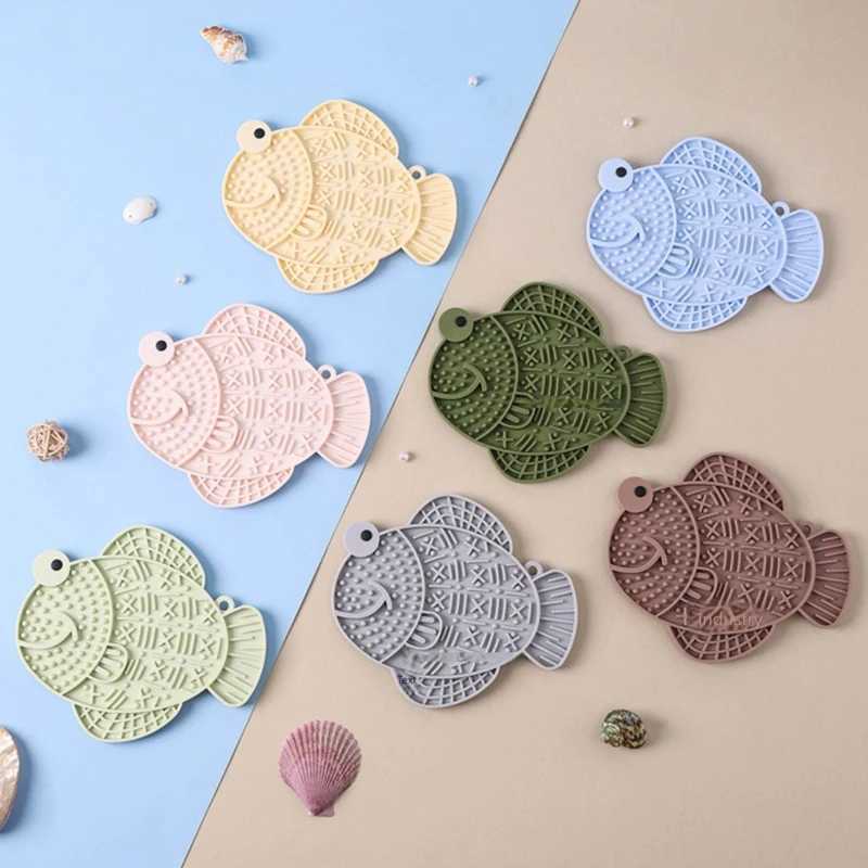 1 PcSlow Feeder Licking Mat for Dogs CatsSuction Base Silicone Pet Feeding Mat AntiAnxiety Lick Pad with Creative Patterns Y251023