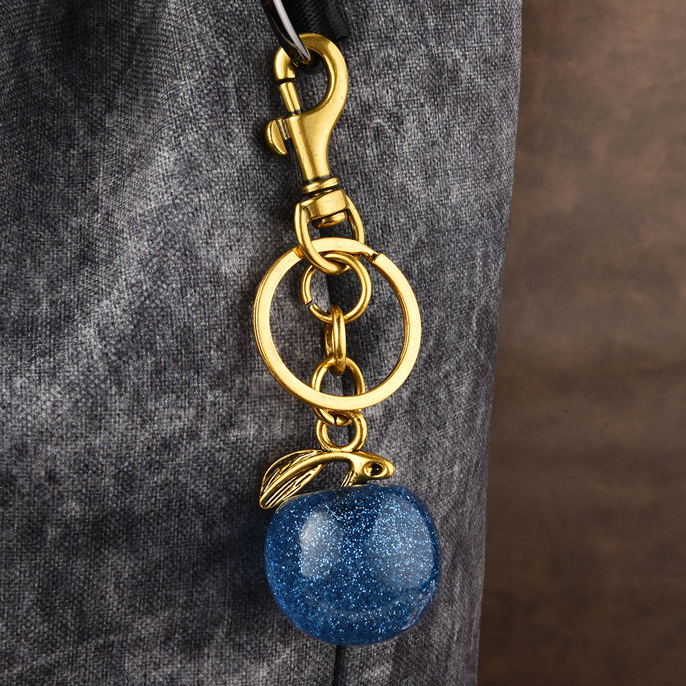 New Apple Keychain Stylish Bag Charm for Women, Exquisite Handbag Accessory & Car Keychain Party little Gift