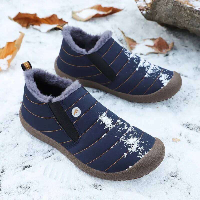 Golden Sapling Winter Waterproof Warm Unisex Fashion Outdoor Flats Men Low Cut Thermal Loafers Leisure Casual Shoes Lovers