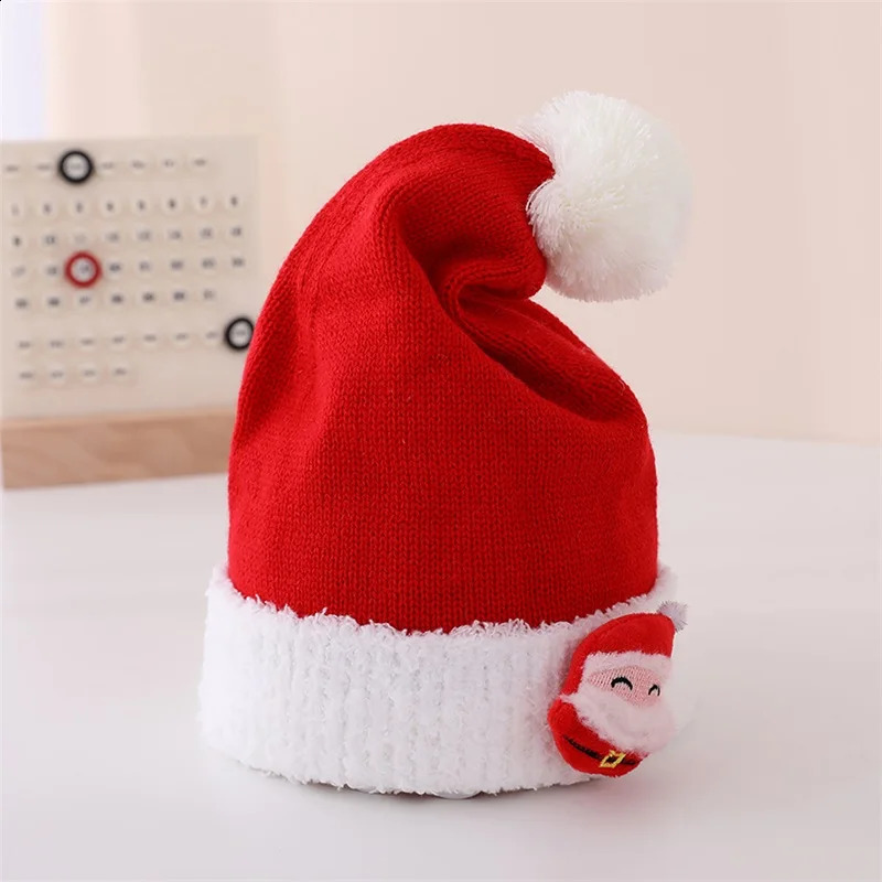 ren s Green Knit Christmas Hat Winter Cozy Reindeer Snowflake Hat for Holiday Celebration Party 251023