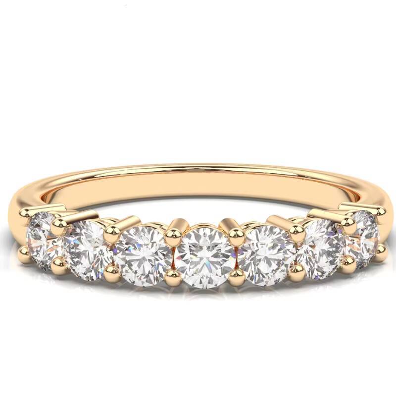 10K Solid Gold Engagement Ring Vvs Iced Out Moissanite Wedding Band Custom Two Tone Moissanite Ring