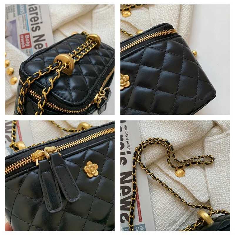 Texture Diamd Grid Shoder Bag WenS Bag New Chain Crossbody Bag Small Fragrant Style Fiable Texture Handbag Y251022