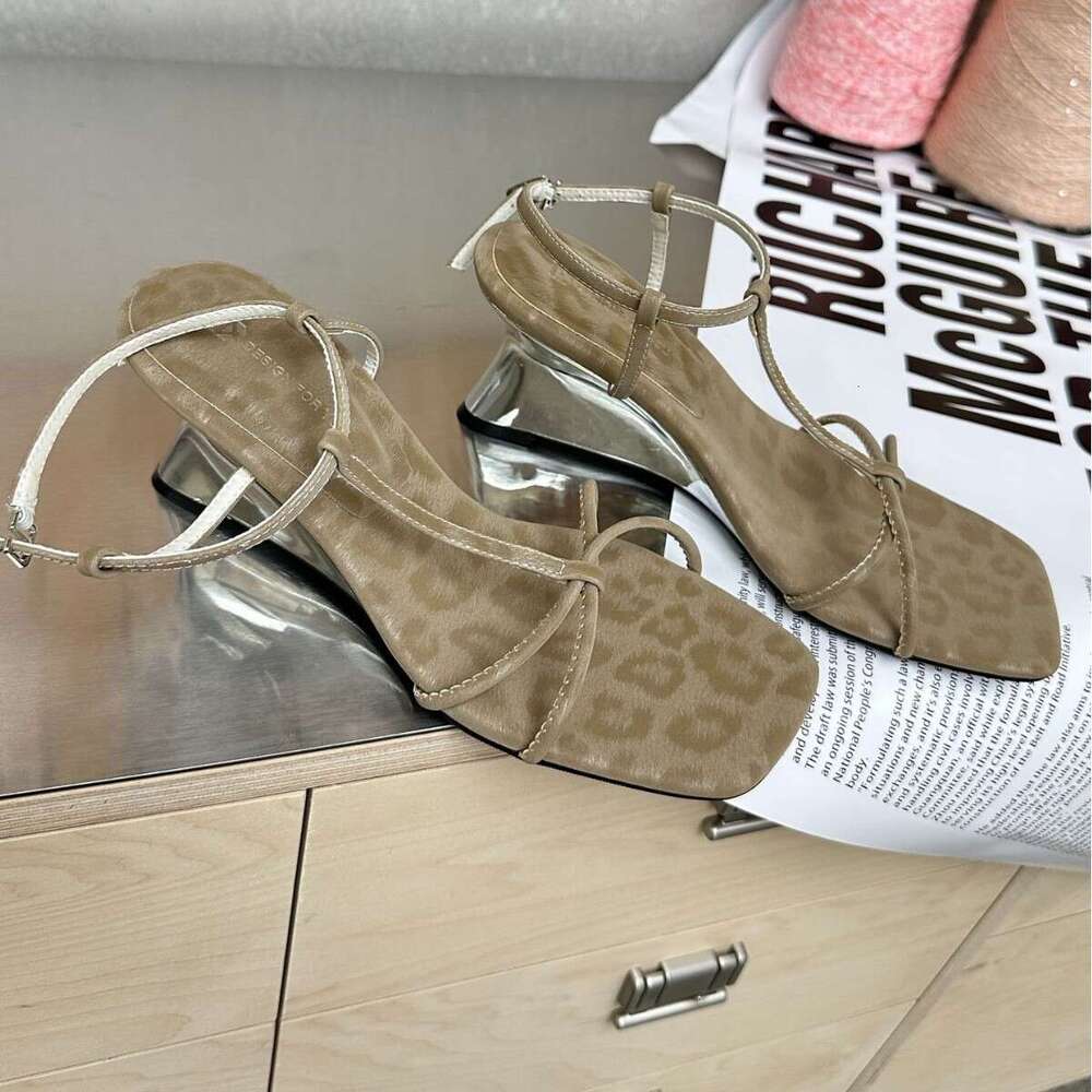 Wedge French Square Toe Thin Strap Cross Sandals Fairy 2025 New Summer Roman Shoes Designer Shoe to Match Dresses