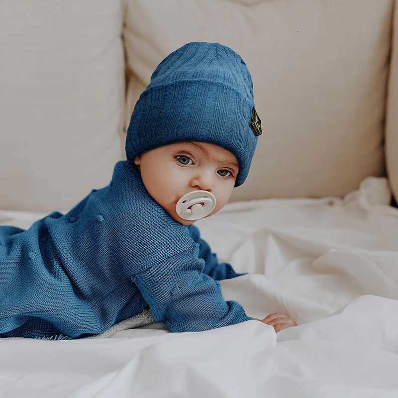 Autumn Winter Solid Color Baby Boys Girls Hat Knitted Soft Kids Beanie Cap For 06 Month Newborn Toddler Windproof Warm Hat 2025L251024