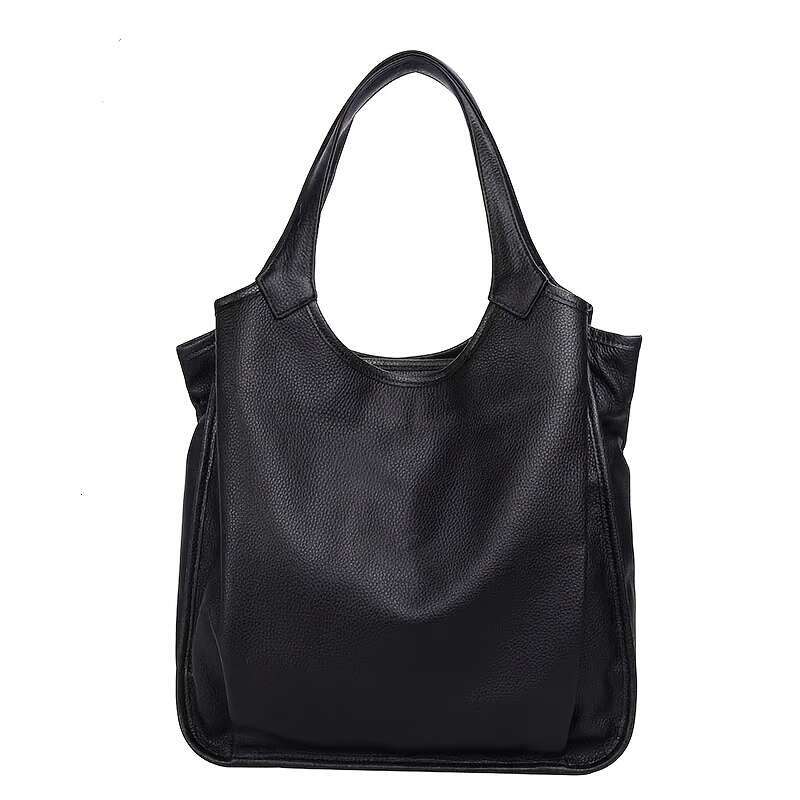 2025 New Model, Genuine Leather Tote Simple Versatile Large Capacity Shoulder, High-End Commuting Handbag, Fashionable And Luxurious Multifunctional W