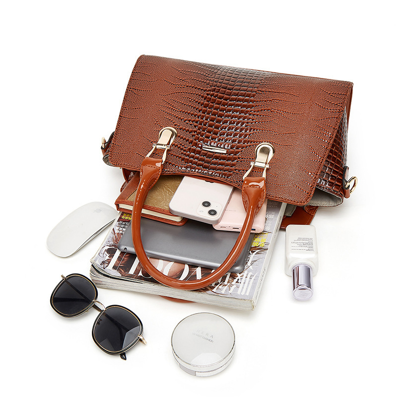 Luxury handbag designer bag autumn and winter new mother and daughter matching bag set three piece set fashionable and trendy women's shoulder ba