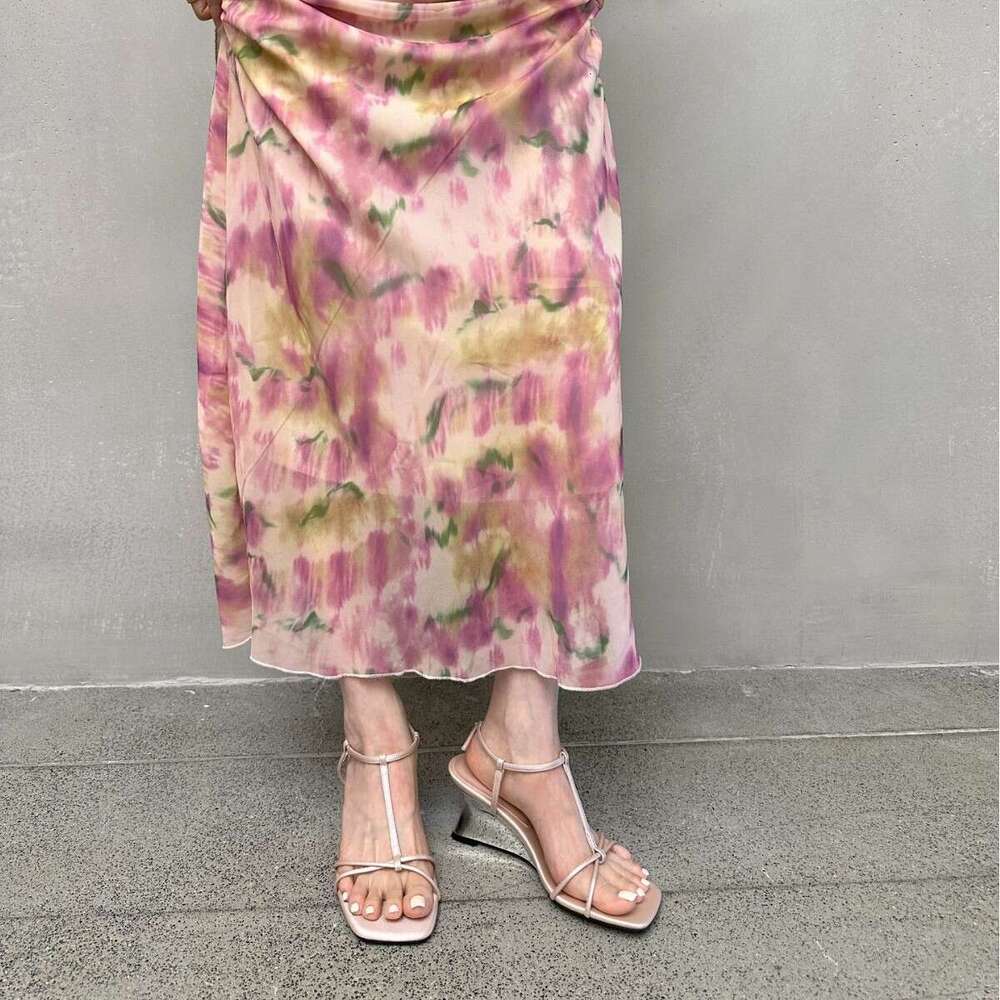 Wedge French Square Toe Thin Strap Cross Sandals Fairy 2025 New Summer Roman Shoes Designer Shoe to Match Dresses