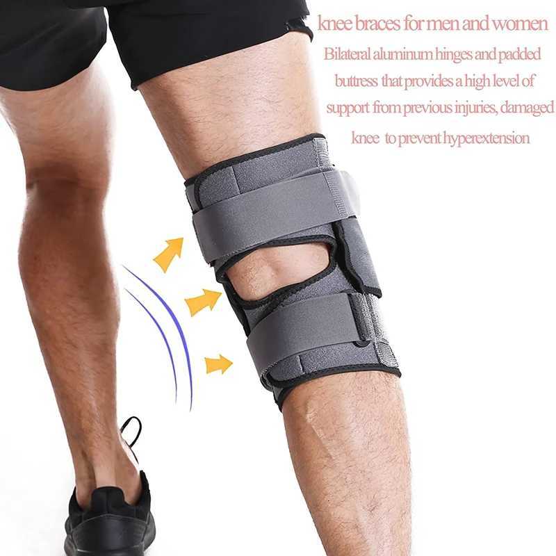 Hinged Knee Brace Open Patella Knee Support with Dual Metal Side Stabilizers for Meniscus Tear Arthritis Tendon Pain Relief Y251024