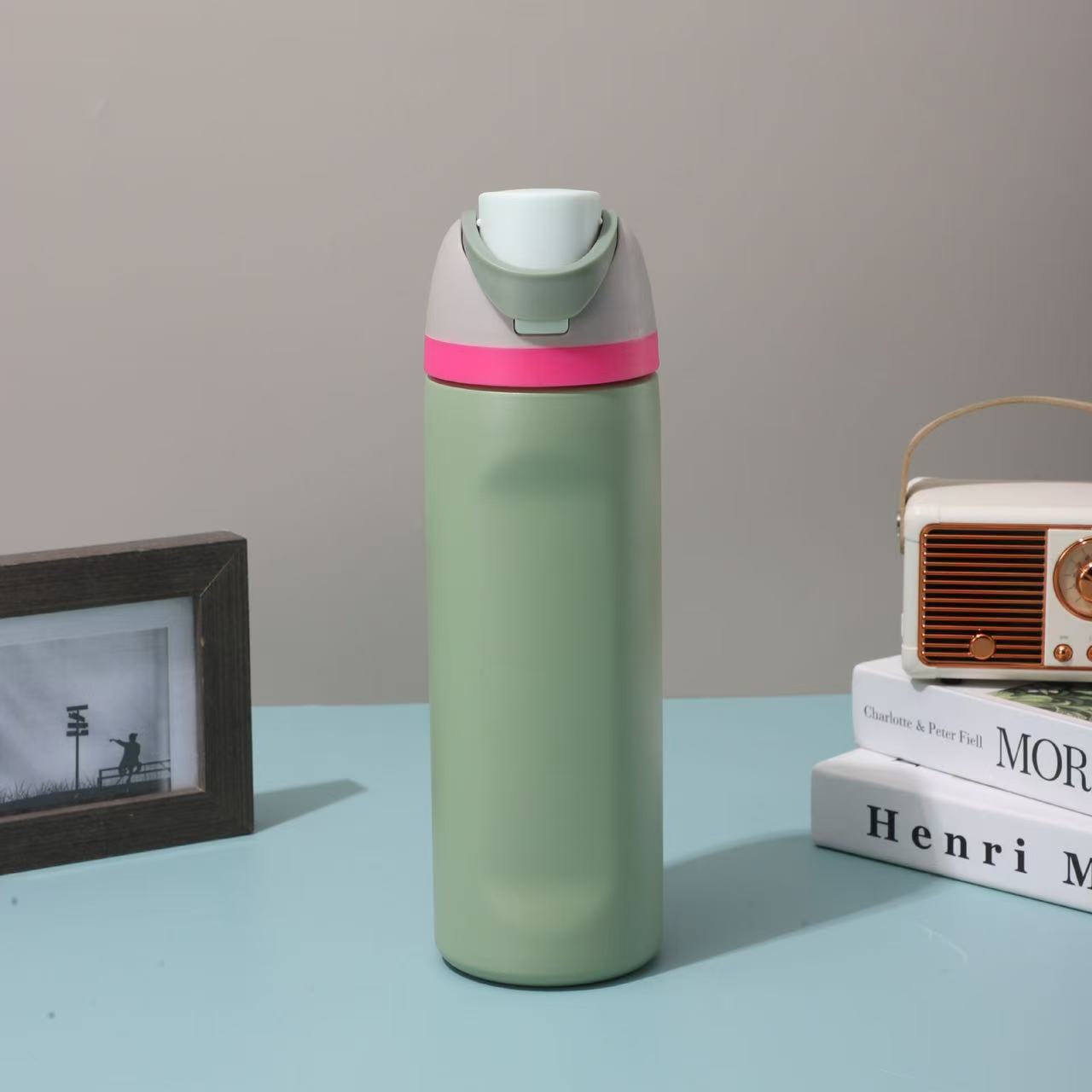 Designer 24oz 32oz Colorful Water Bottles Insulated Cup Stainless Steel Tumblers Space Pot Outdoor Vacuum Drink Thermos Cups Wholesale