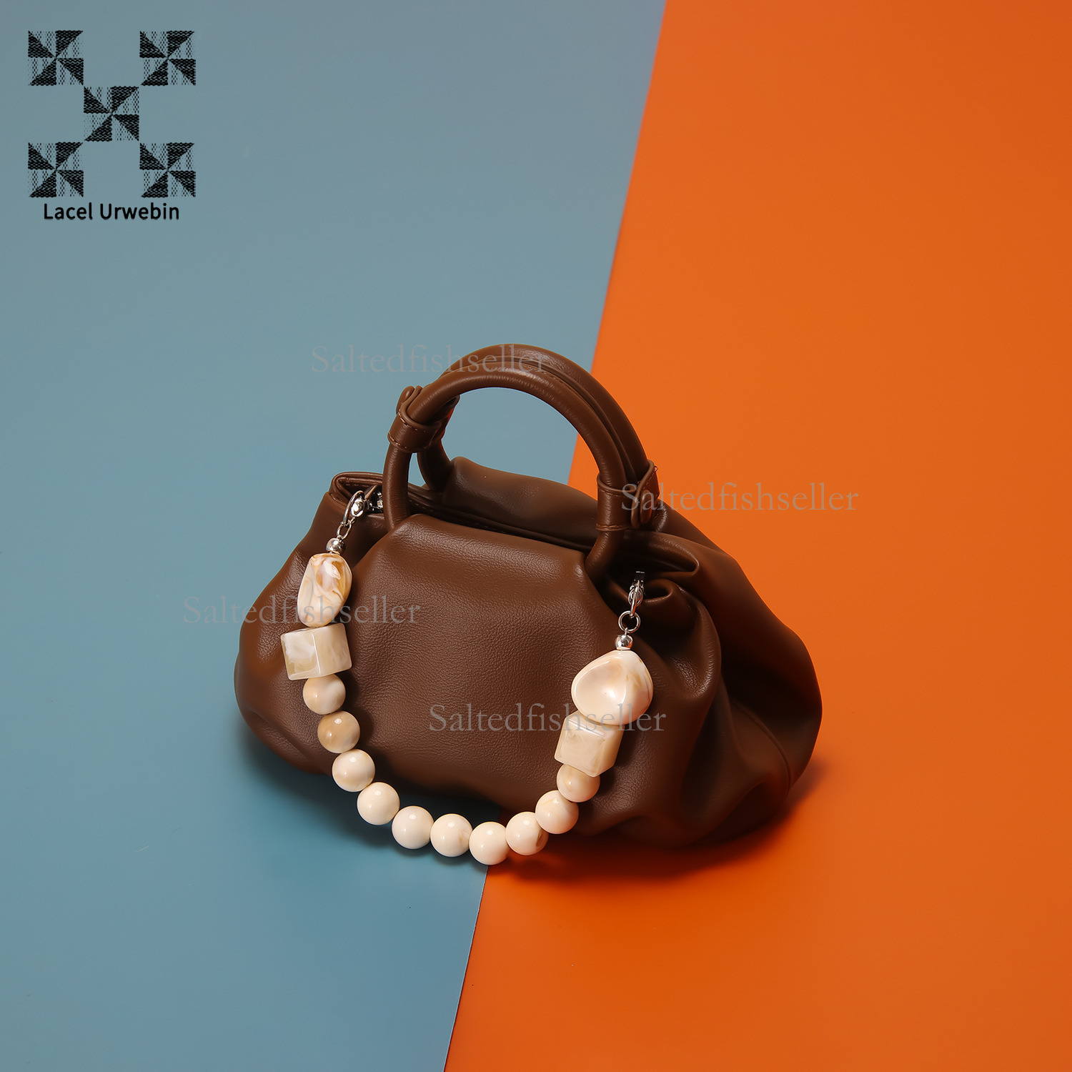 Lacel Urwebin Designer Soft Leather Cloud Duo Handbag Trendy Fashion Elegant Women's Commuting Leisure Single Shoulder Crossbody Bag Luxury Busin