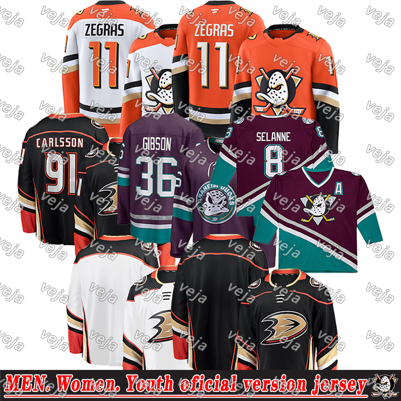 #91 Leo Carlsson anaheim hockey jersey #23 Mason McTavish mighty ducks jersey Cutter Gauthier Troy Terry Getzlaf Jacob Trouba Gudas Paul Kariya Alex Killorn jerseys