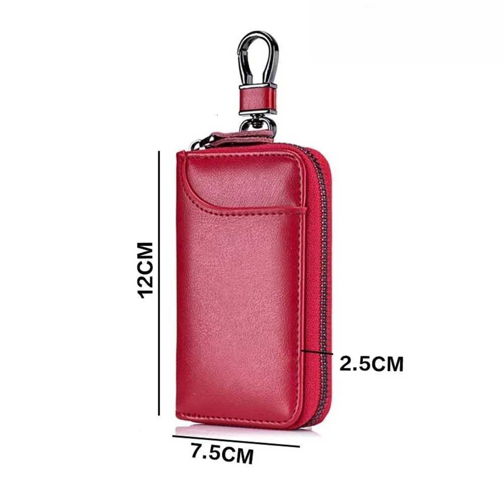 Genuine Leather KeyChain Unisex Key Bag Multifunction Organizer Wallet Holder Smart Housekeeper Car Small Key Case Keys Pouch Z251023