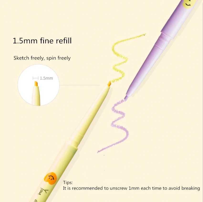 FLORTTE Smile Heart Series Eyeliner Pencil Gel Colorful Waterproof Longlasting Nonsmudging Easy to Wear Eye Makeup CosmeticL251024