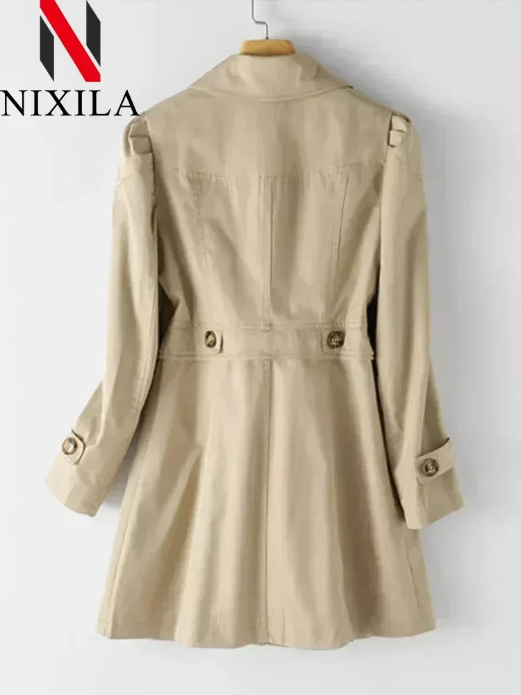 Spring Autumn Casual Windbreaker Version of The Long Top Korean Fashion Ladies Coats Jackets Women Trench Clothing 251021