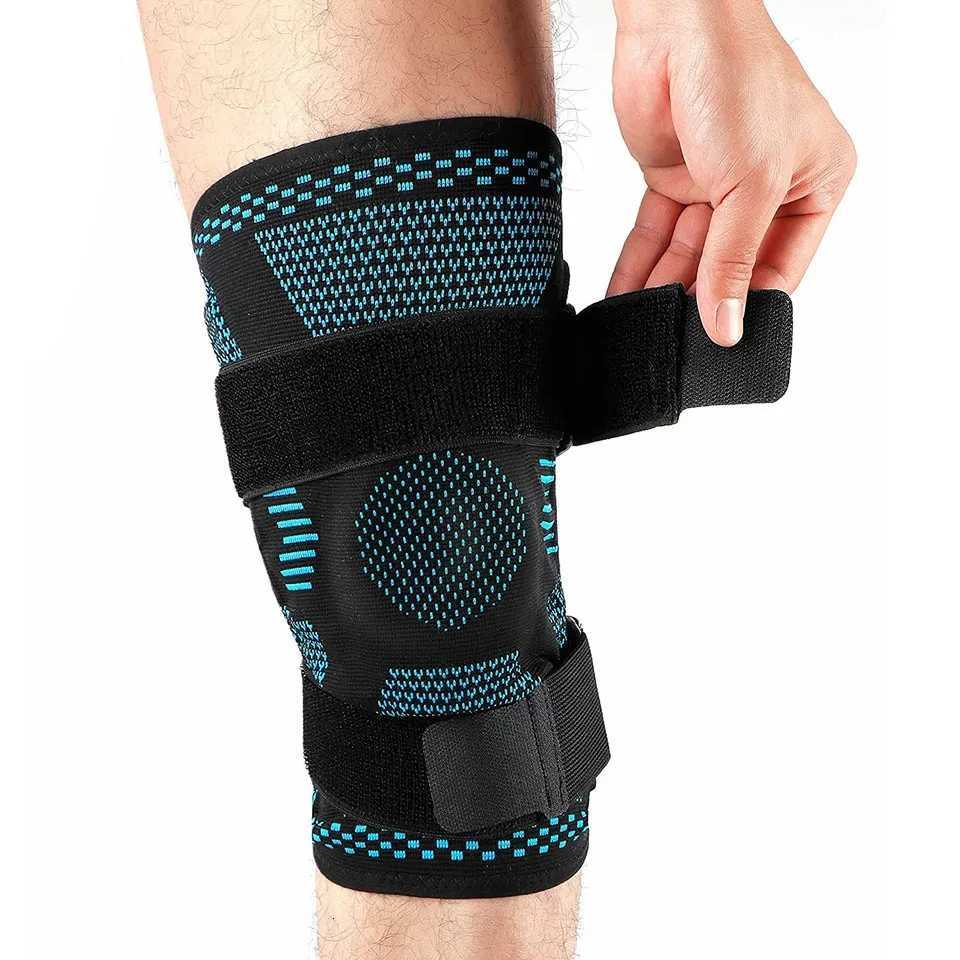 Knee Brace Support Compression Sleeve with Side Stabilizers and Patella Gel for Knee Pain Meniscus Tear ACL MCL Injury RecoveryW251024