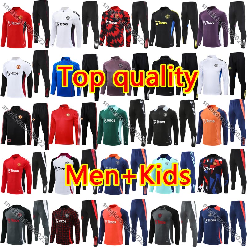 2025 26 man unite CUNHA football Tracksuits chandal manchesteers unted soccer training MBEUMO HOJLUND MARTINEZ CASEMIRO MAINOO MOUNT B. FERNANES jacket men kids kit