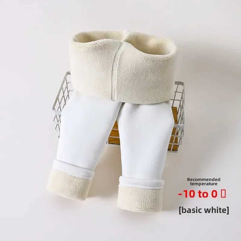 Girls Leggings Children Clothes Winter Girls Fleece Leggings Thermal Pants Warm Kids Solid Color Simple Casual PantsT251024