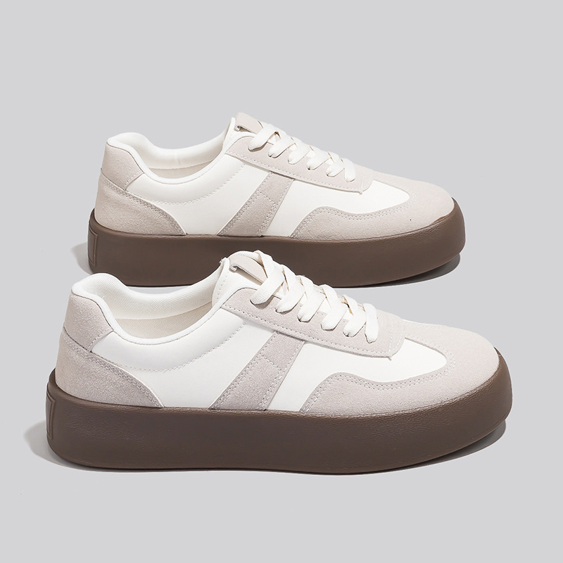 design Casual Shoes Pu Leather 3.5cm Thick Sole Sneakers for Men and Women with box free shipping