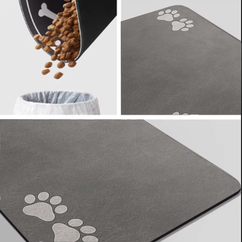Eco-Friendly Absorbent Dog Cat Pets Feeding Pad with Quick Dry Surface