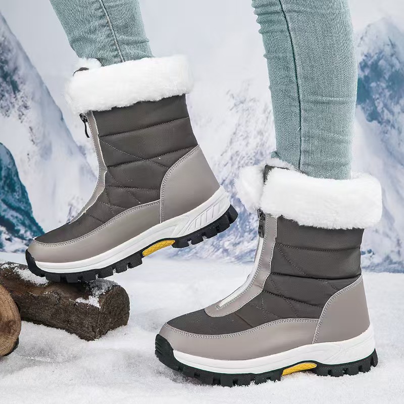 designer fluffy slipper platform slippers scuffs wool shoes sheeps kin fur leather womens snow boots casual women goutside sliders leather bootWinter 