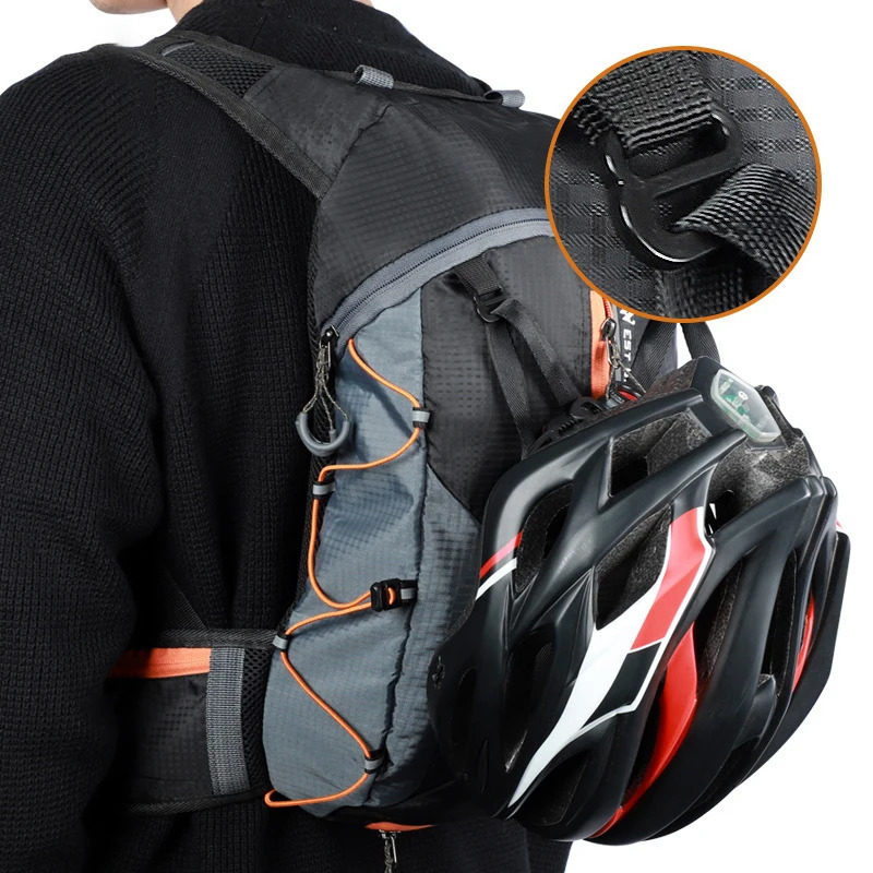Unisex 10L Breathable Cycling Backpack Waterproof Ultralight Folding Bicycle Bag Outdoor Climbing Travel Hiking Cycling Bag 251021