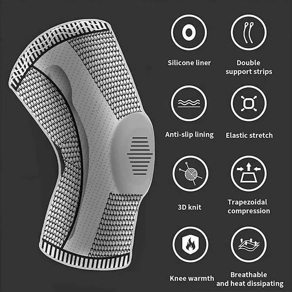 1 PCS Professional Sport Knee Brace for Arthritis Crossfit Protector Support Pads Meniscus Tear Joint Pain Relief Running RidingW251024