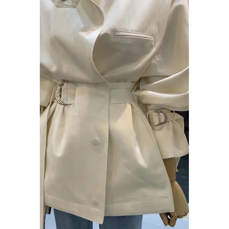 Spring Autumn Fashion Small Fragrance n Sense Windbreaker Women Jackets Waist Show Thin British Style Coat Female 251021
