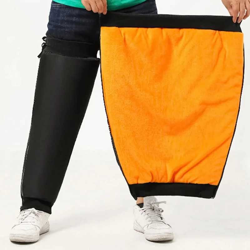 Winter Motorcycle Knee Brace Wraps Pads Thicken Warm Waterproof Fleece Windshield Quilt Waterproof Leg Cover Cycling Leg WarmerW251024