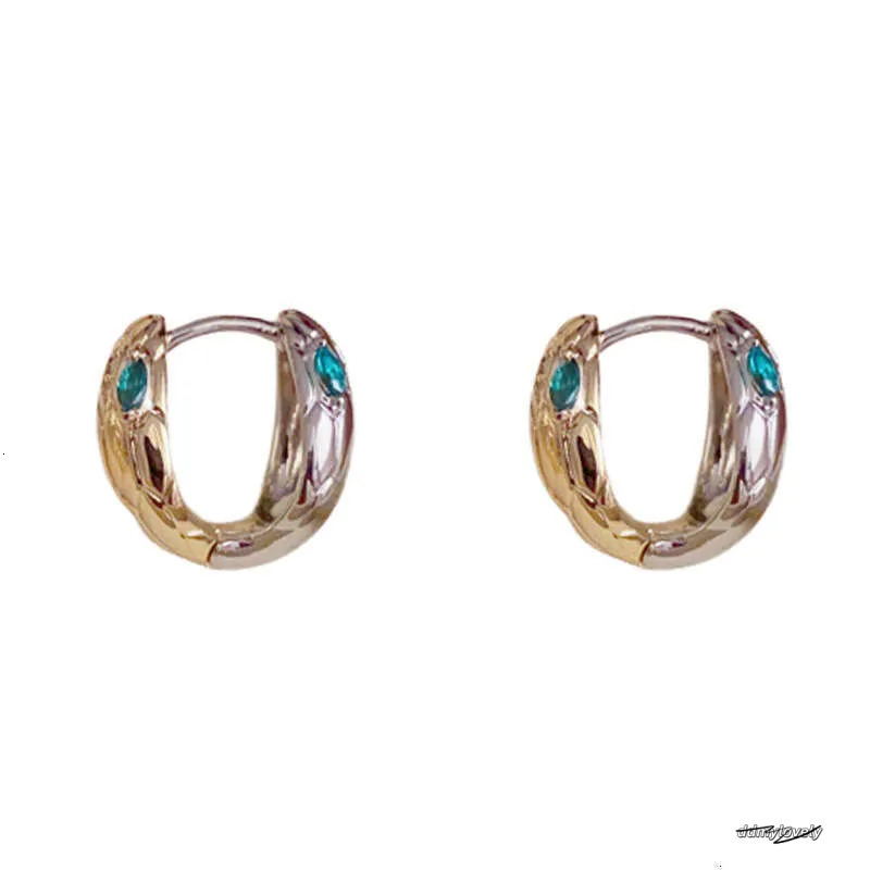 Fashion Snake Earrings: Unique Gold And Sier Color-Block Design, Lightweight High-Quality Jewelry Ddmylovely