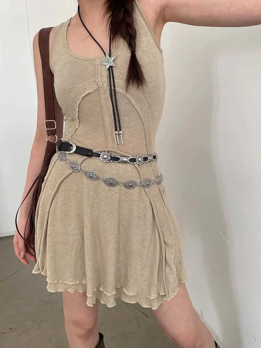 American Vintage Belt 2025 New Versatile Denim Accessory HighEnd Sense Of Minority Design Waist Chain W251024