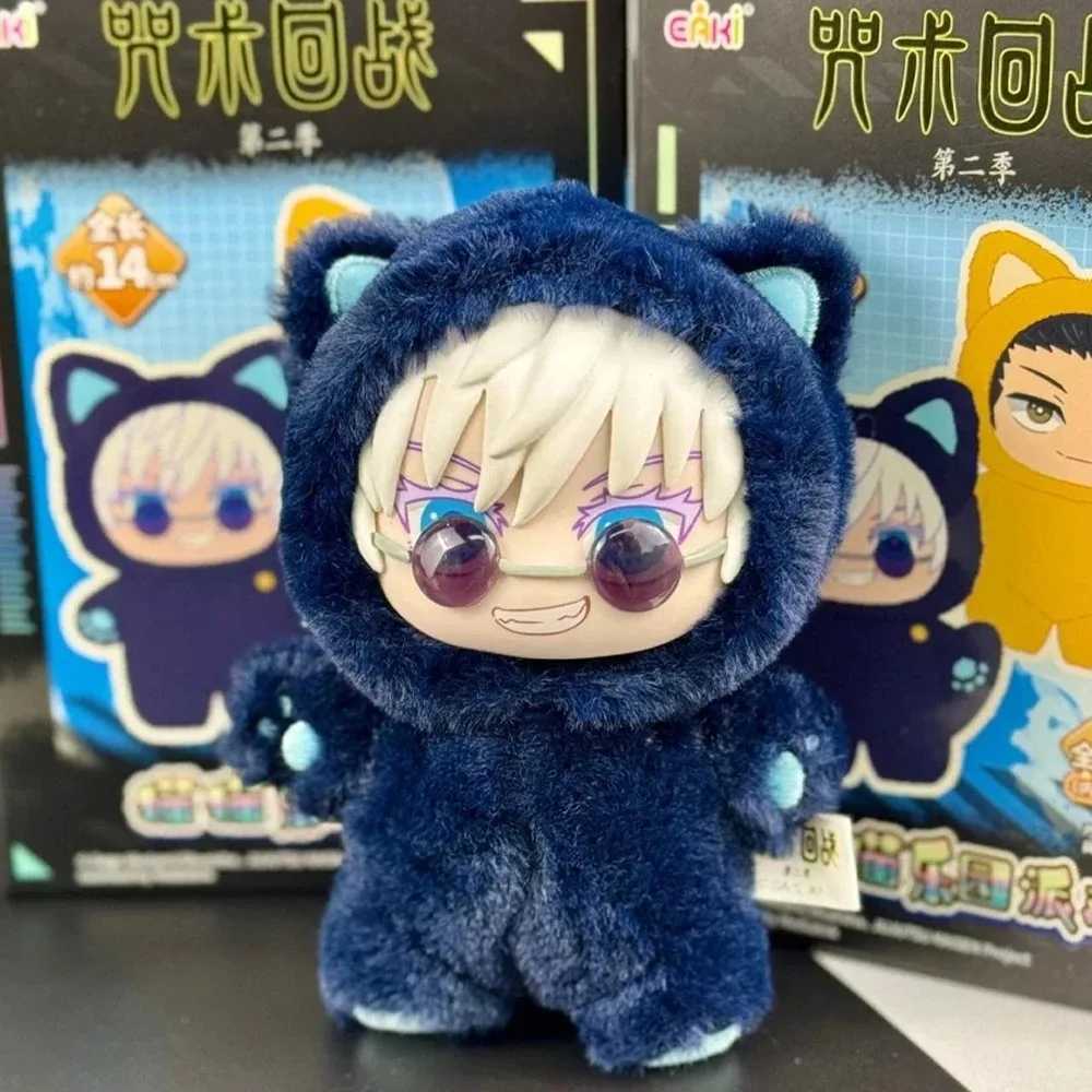 New Kaii Jujutsu Kaisen 2 Cat Ear Plushie Series Blind Box Mystery Box Anime Toy Room Decoration Collect Festvial GiftXJ251024