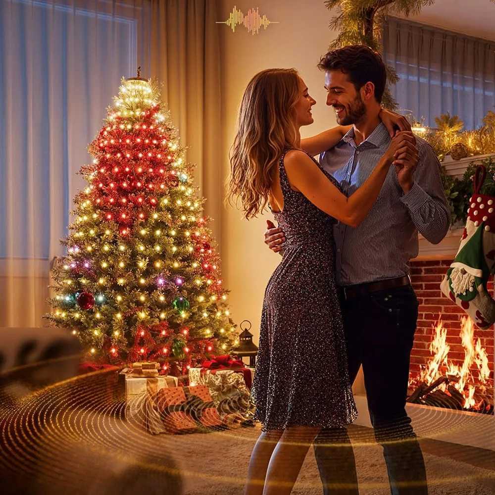 RGBIC 69FT 400LEDs Christmas Lights Holiday String Lights with Star Shape Smart LED Xmas Tree for Indoor Outdoor Decor C251024