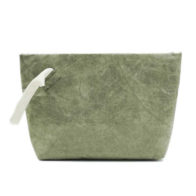 Eco conscious Fashion Cosmetic Bag Lightweight Durable Retro Paper Makeup Bag A Good Travel CompanionT251024