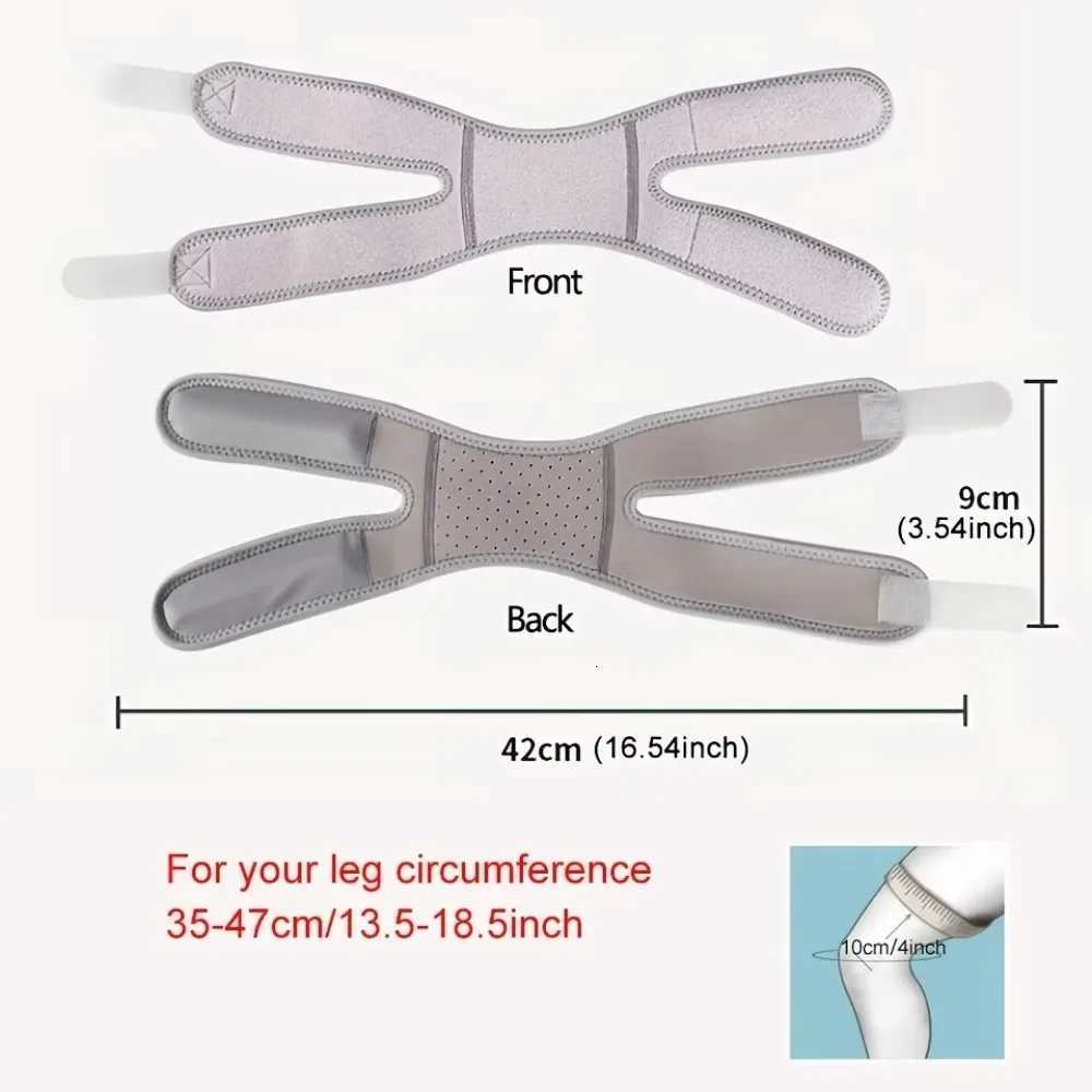 12Pcs Adjustable Sports Kneepad Double Patellar Knee Patella Tendon Support Strap Brace Pad ProtectorOpen Knee Wrap Strap BandW251024