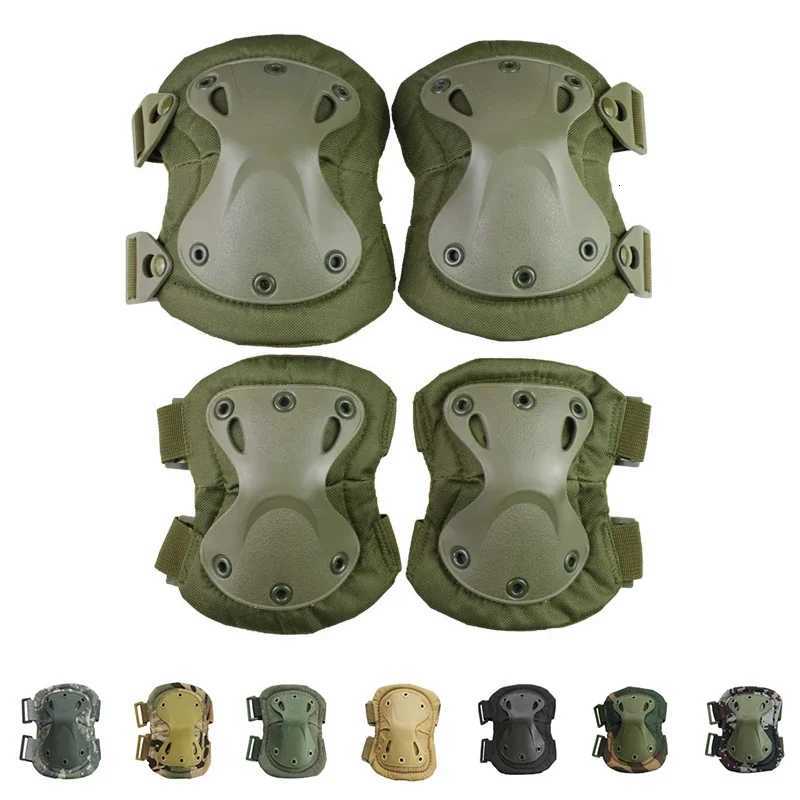 Tactical Knee Pad Support Elbow Protector CS Military Army Airsoft Outdoor Sport Hunting Kneepad Safe Gear Protective Knees PadsW251024
