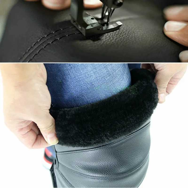 Motorcycle Warm Kneepad Motorbike Riding Knee Pads Windproof Winter Outdoor Knee Protective Guard PU Leather WaterproofW251024