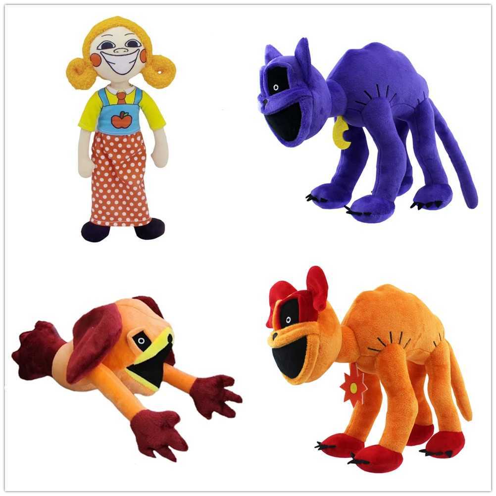 Smiling little animal Plush Toys Cat Dog Soft Stuffed Plushie Miss Delight Doll Decoration Birthday present for Kids Z251024