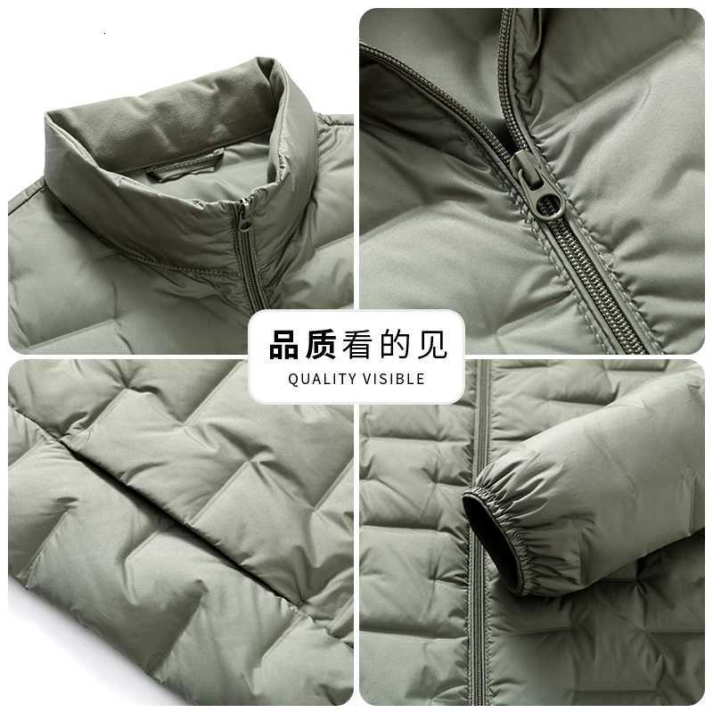 Winter New 90 Duck Down Jacket Cycling Sports Standup Collar Warm and Lightweight Mens Solid Color Breathable Down Jacket Z251024