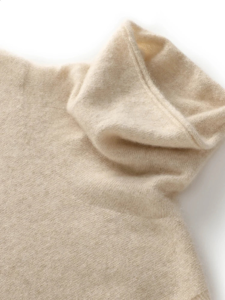 Women 100 Merino Wool Sleeveless Pullovers Turtleneck Sweater Waistcoat Wool Knitwear Spring Autumn Winter Fashion Vest Tops 251023