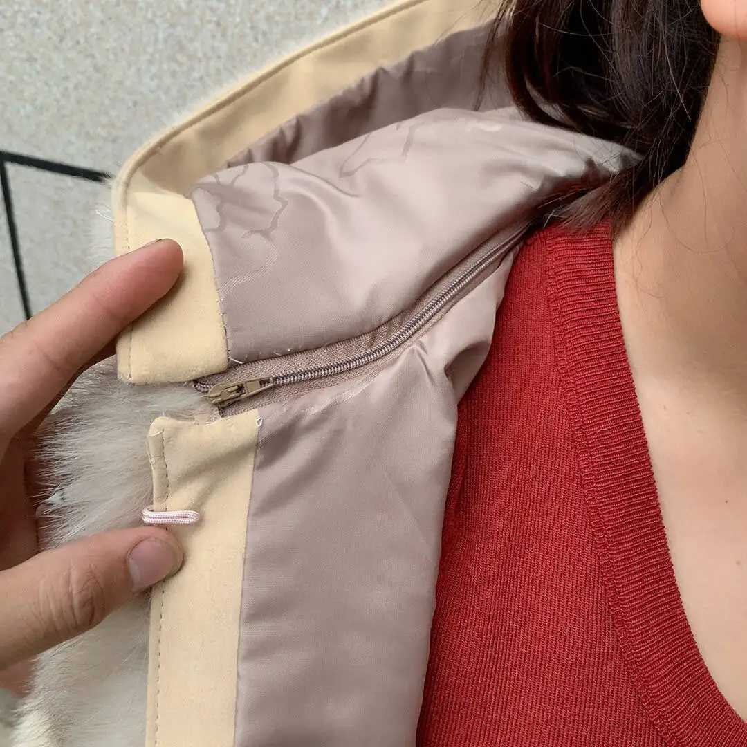 New womens vertical hooded Real fur coat for autumn and winter fashion natural fur jacket vertical hooded raccoon fur coat H251024