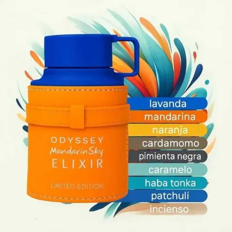 Armaf Odyssey Mandarin Sky Elixir Eau de Parfum Spray 100ml Original Arab Perfumes Lasting Oriental Woody Perfume Mens Cologne W251024