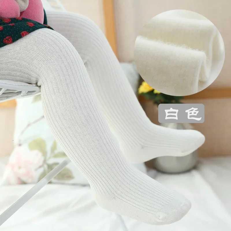 06Y Winter Infant Baby Girls Fleece Lining Stripes Leggings Plus Thick Warmth Cotton Tights Toddler Kids Keep Warm PantyhoseT251024